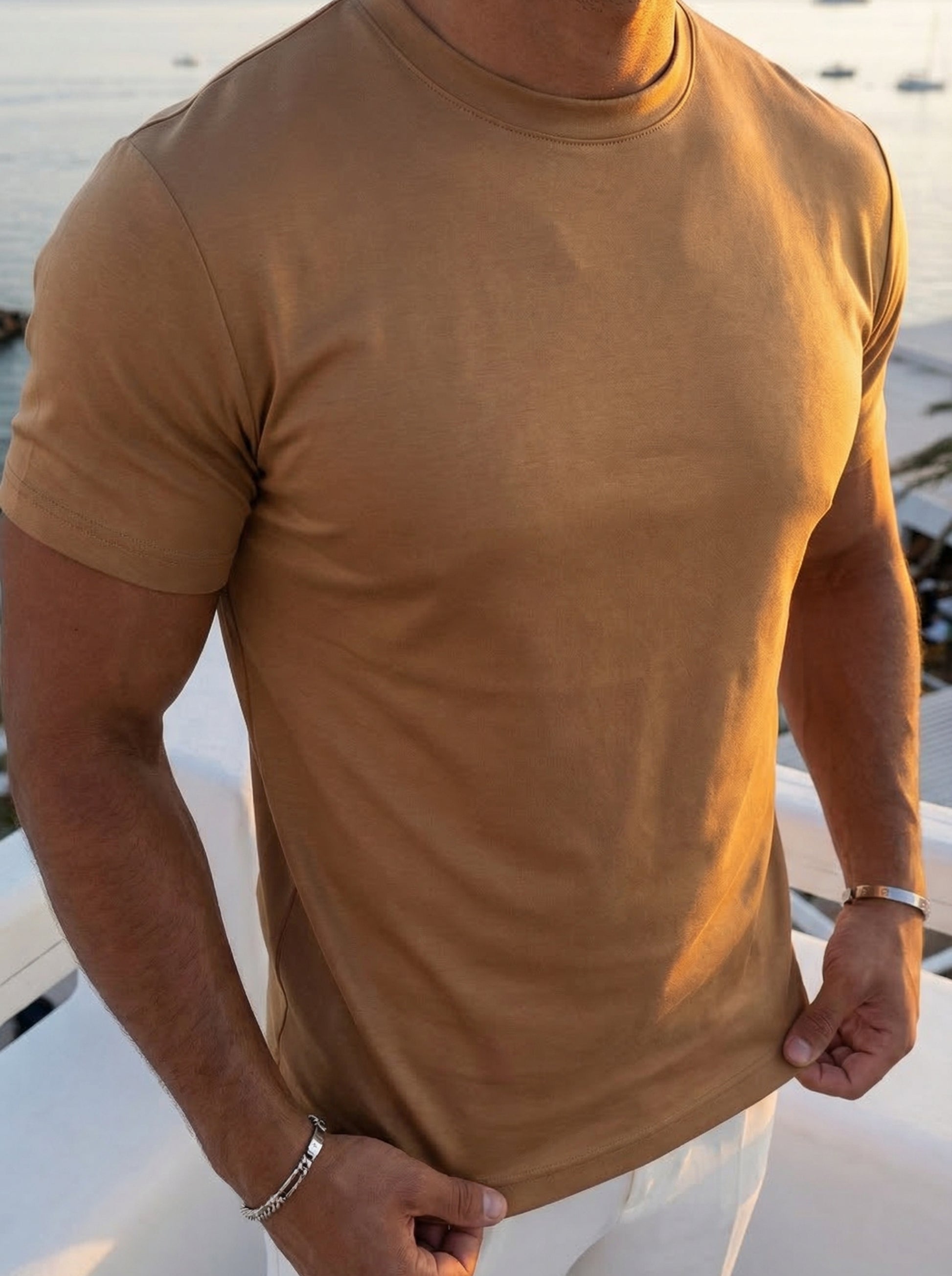 The Essential Tee Amber Brown