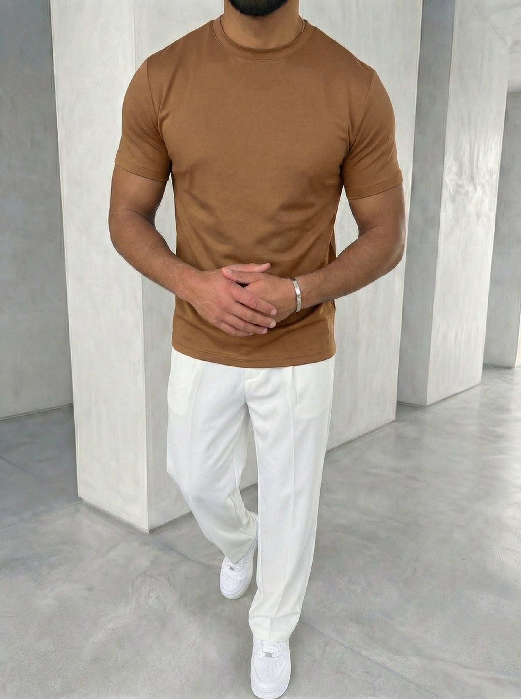 The Essential Tee Amber Brown