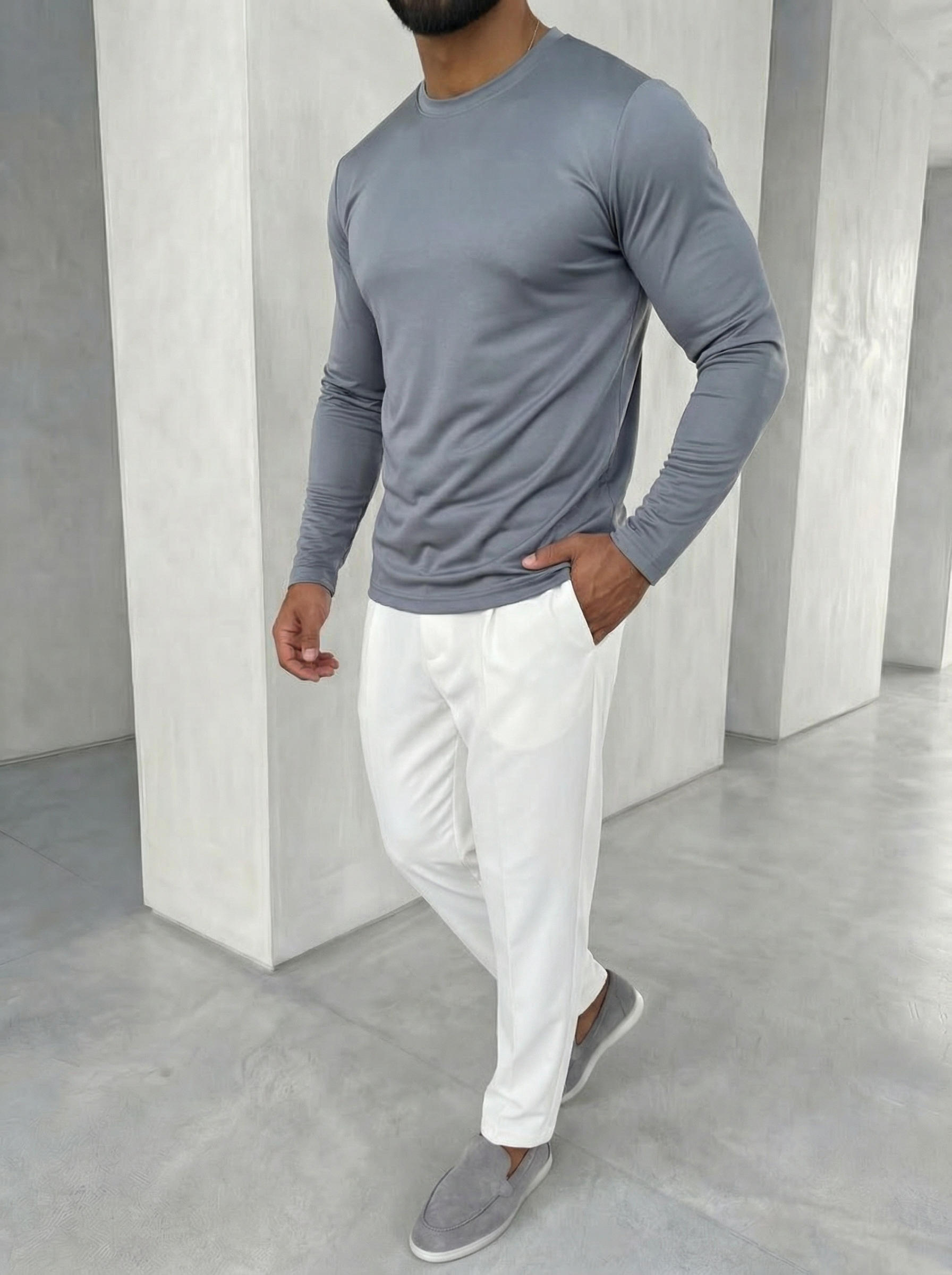 The Essential Sleeve Steel Grey