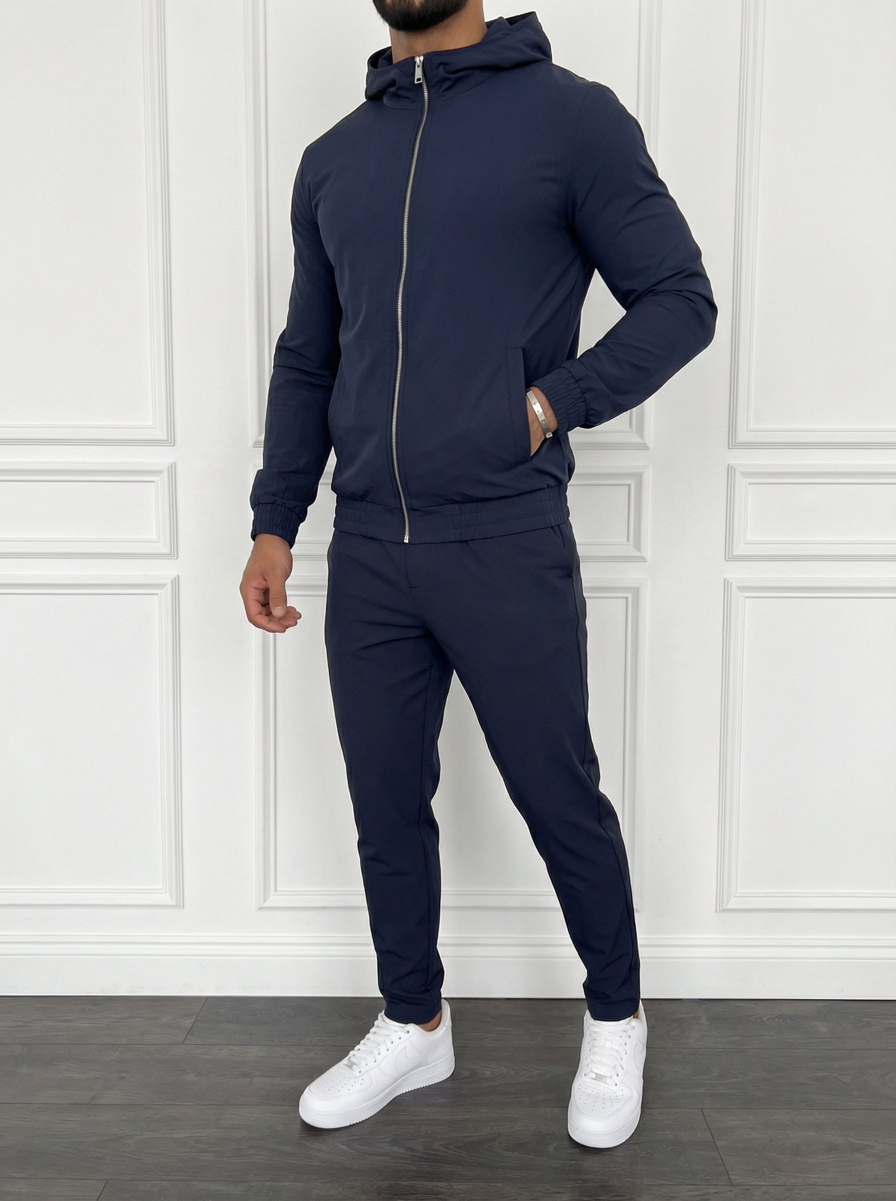 The Hooded Motion Set Midnight Blue