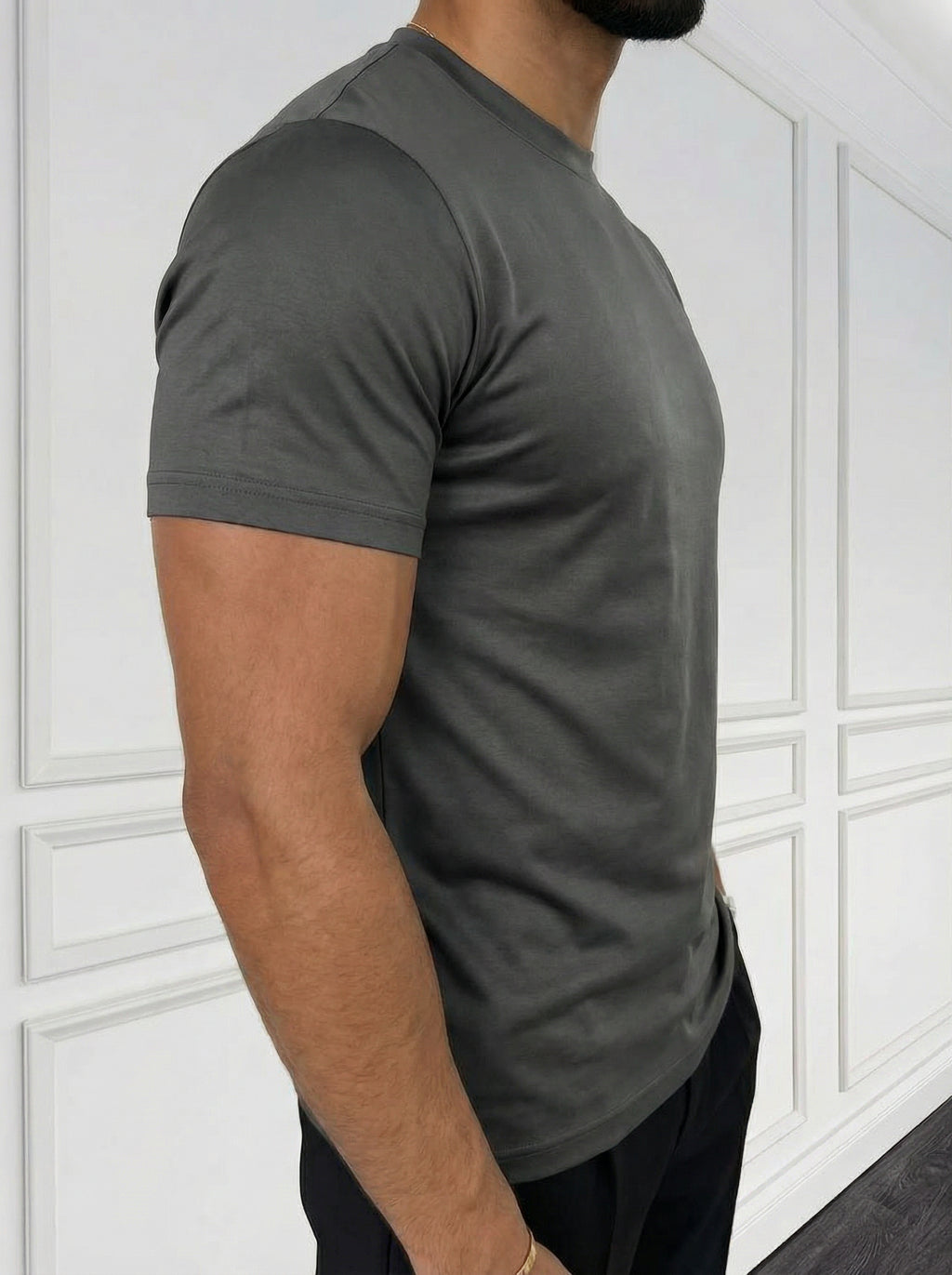 The Essential Tee Stone Grey