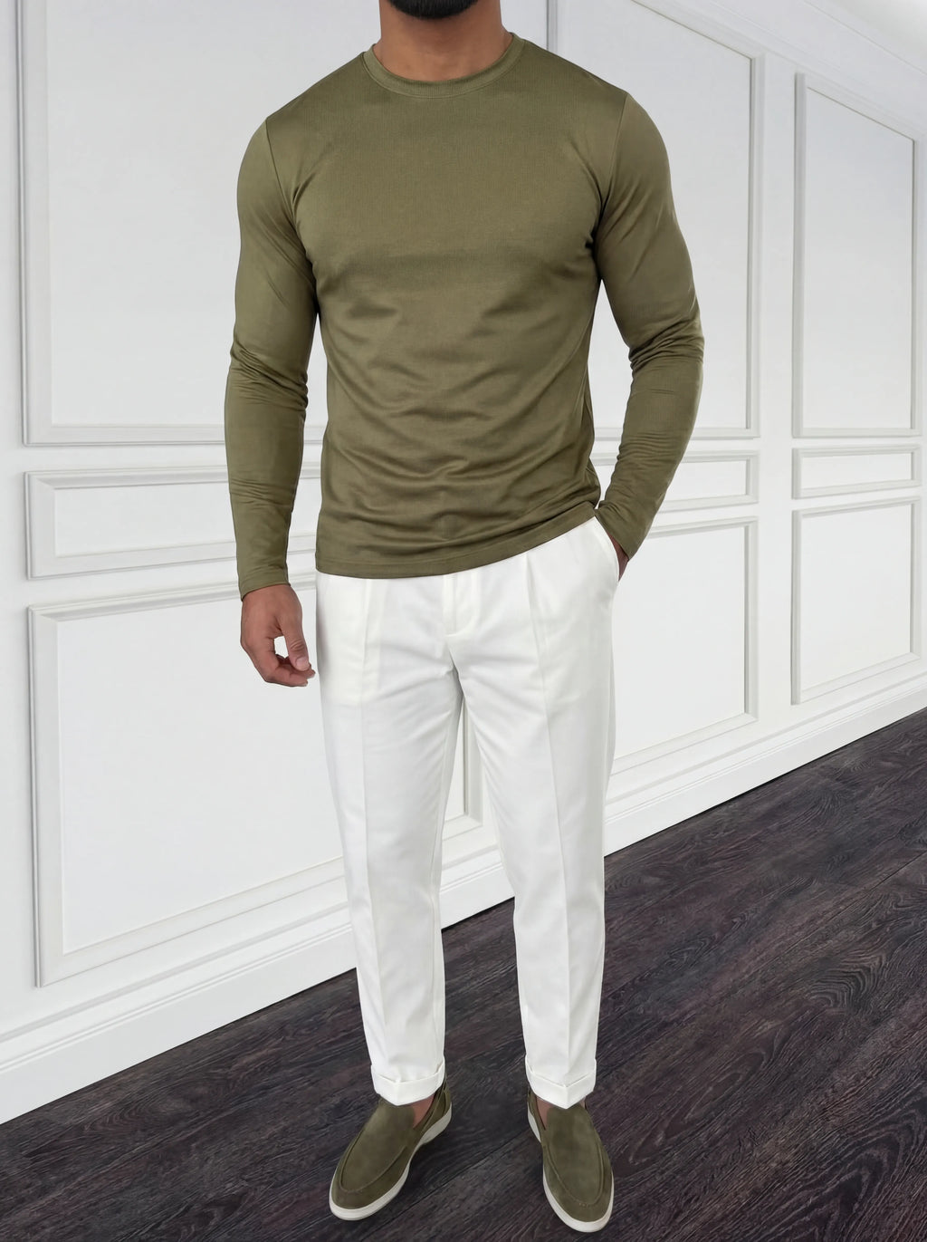 The Essential Sleeve Olive Green