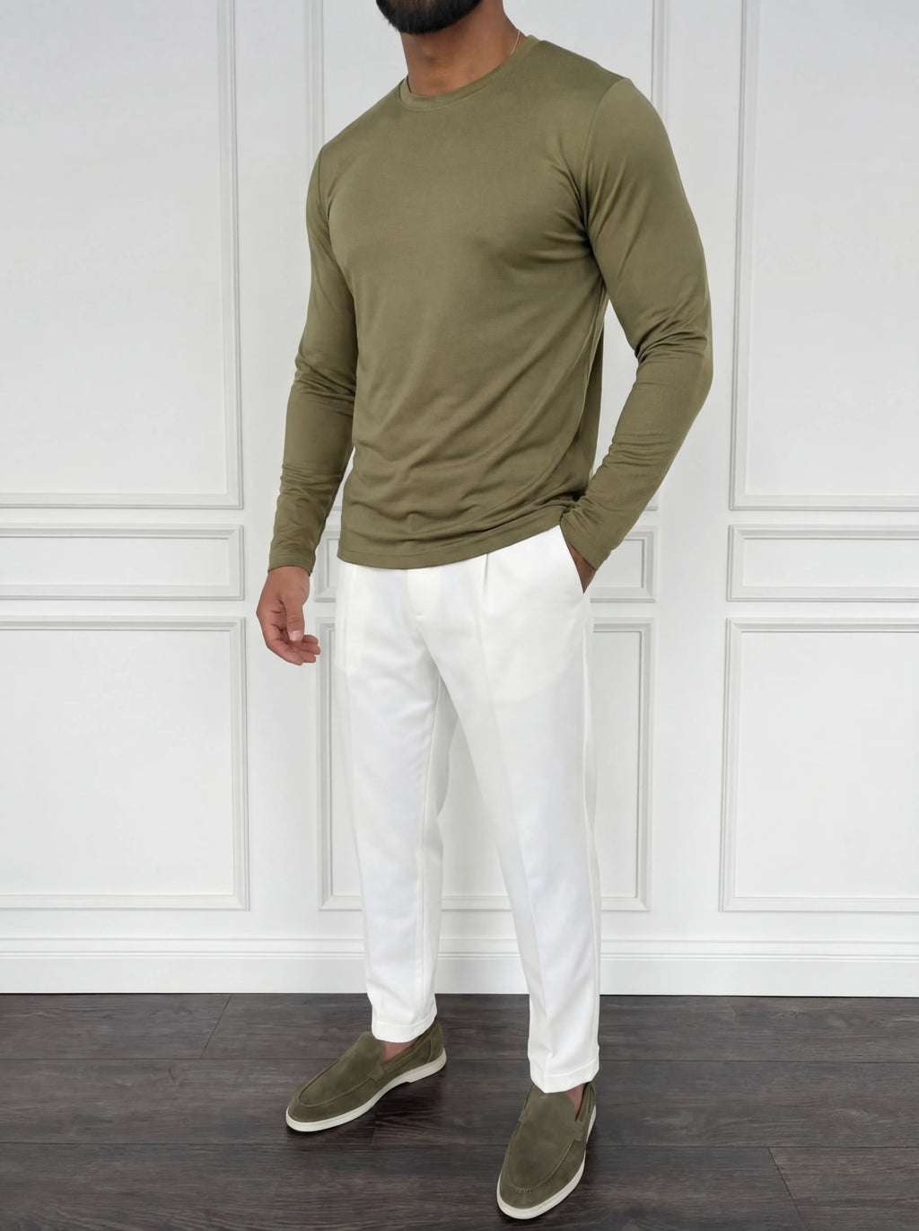 The Essential Sleeve Olive Green