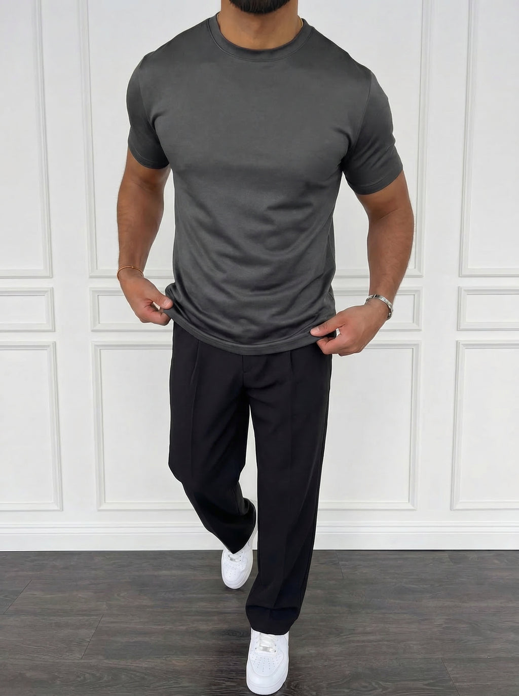 The Essential Tee Stone Grey