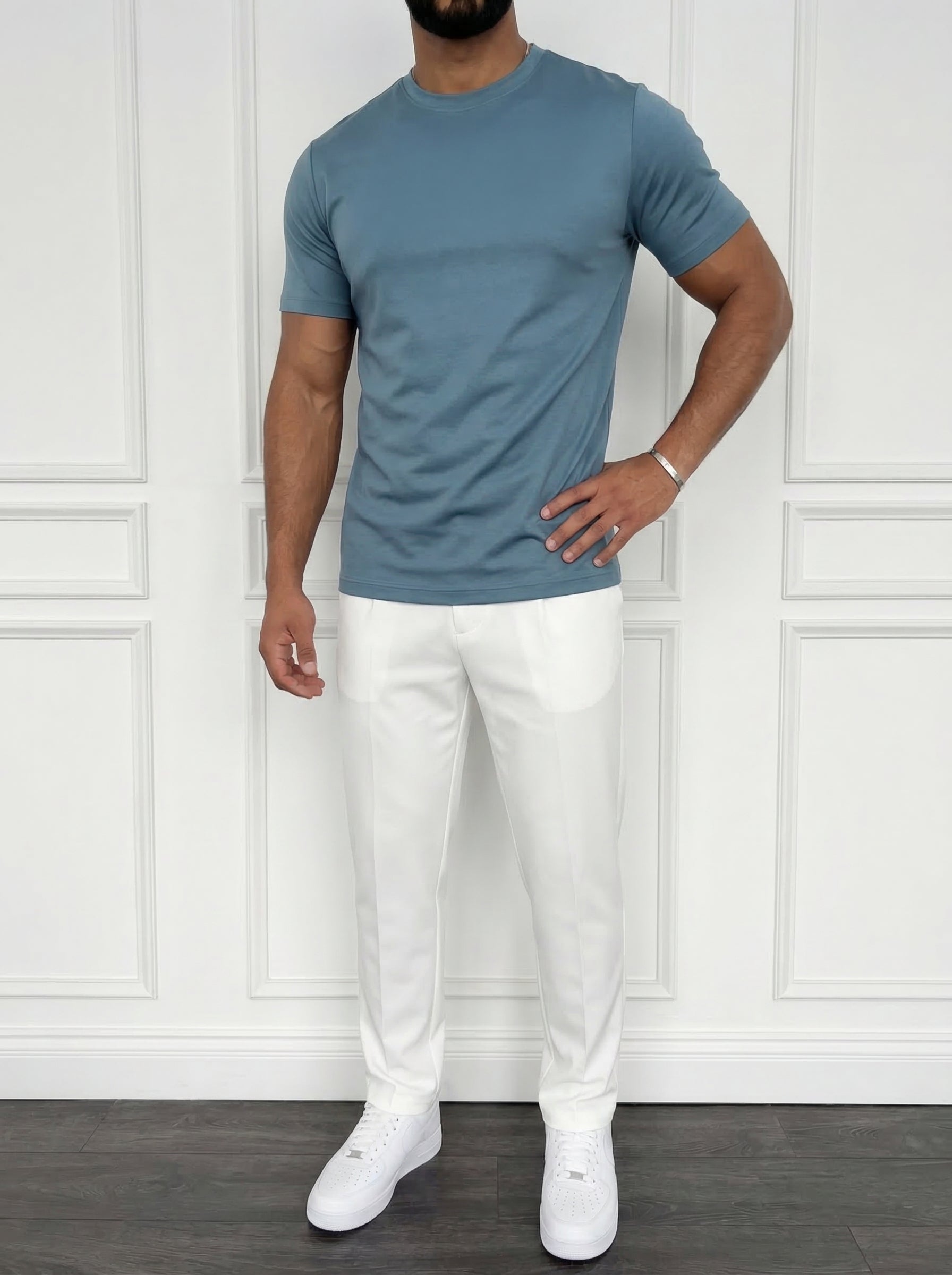 The Essential Tee Steel Blue