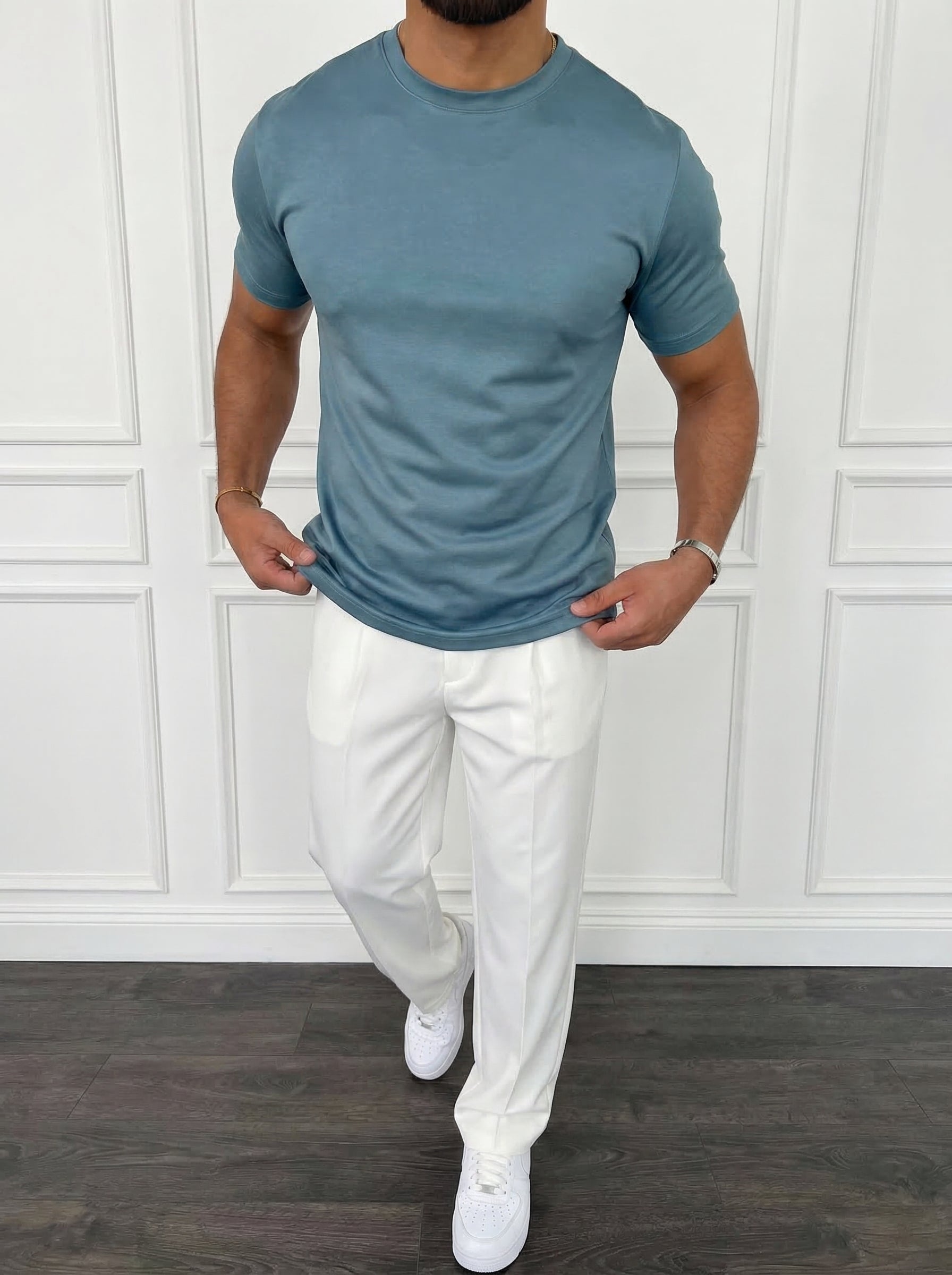 The Essential Tee Steel Blue