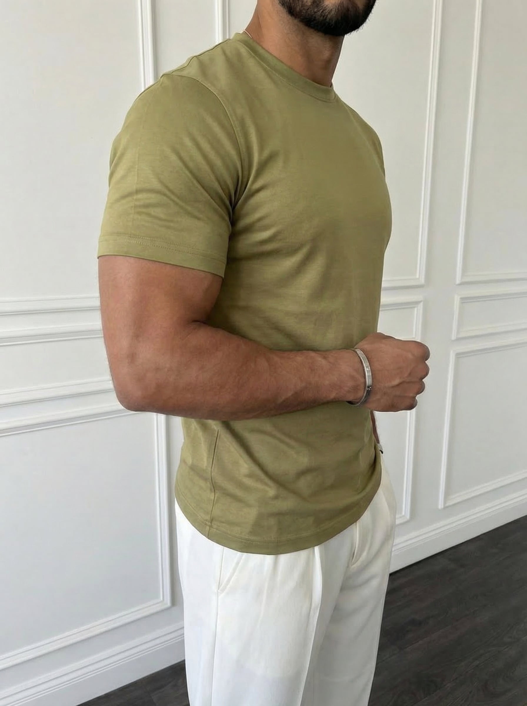 The Essential Tee Olive Green