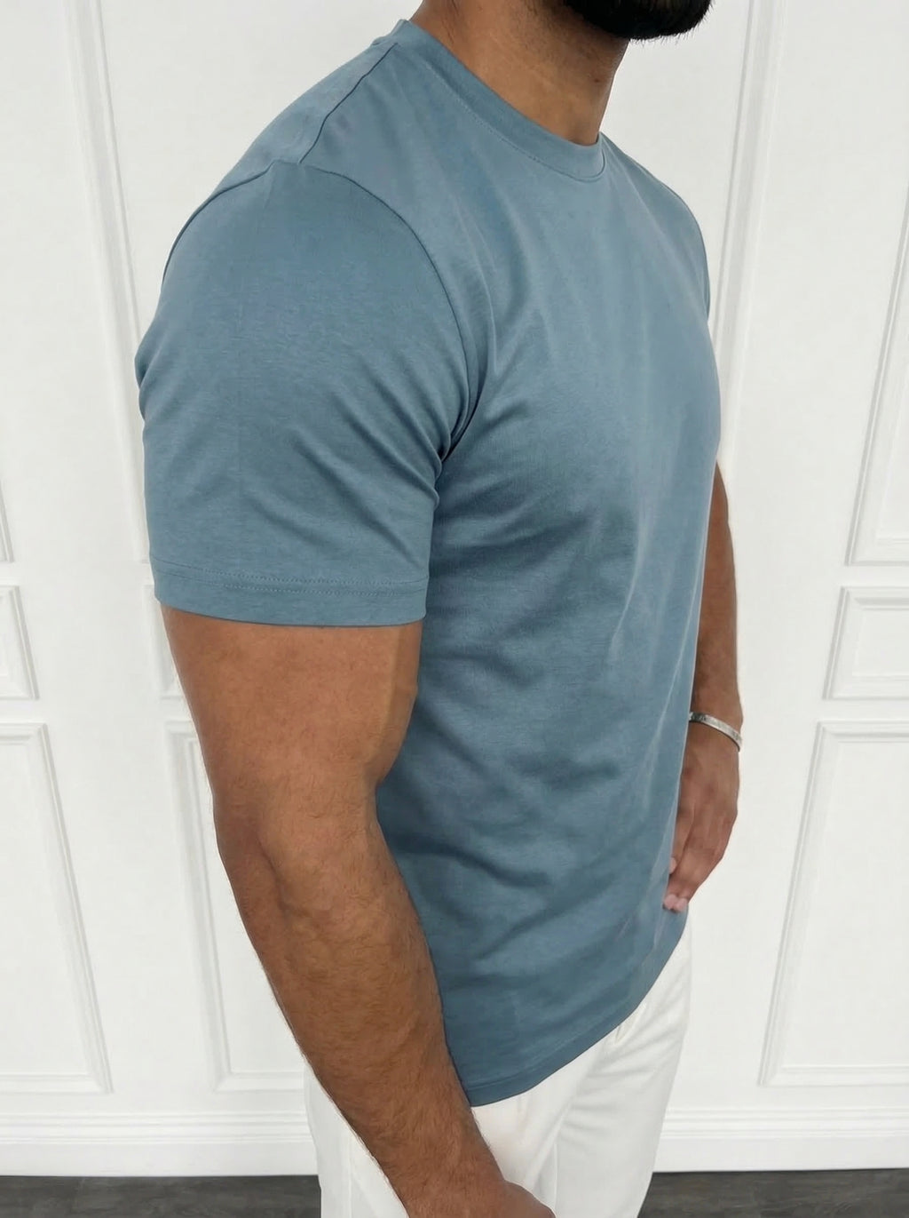 The Essential Tee Steel Blue