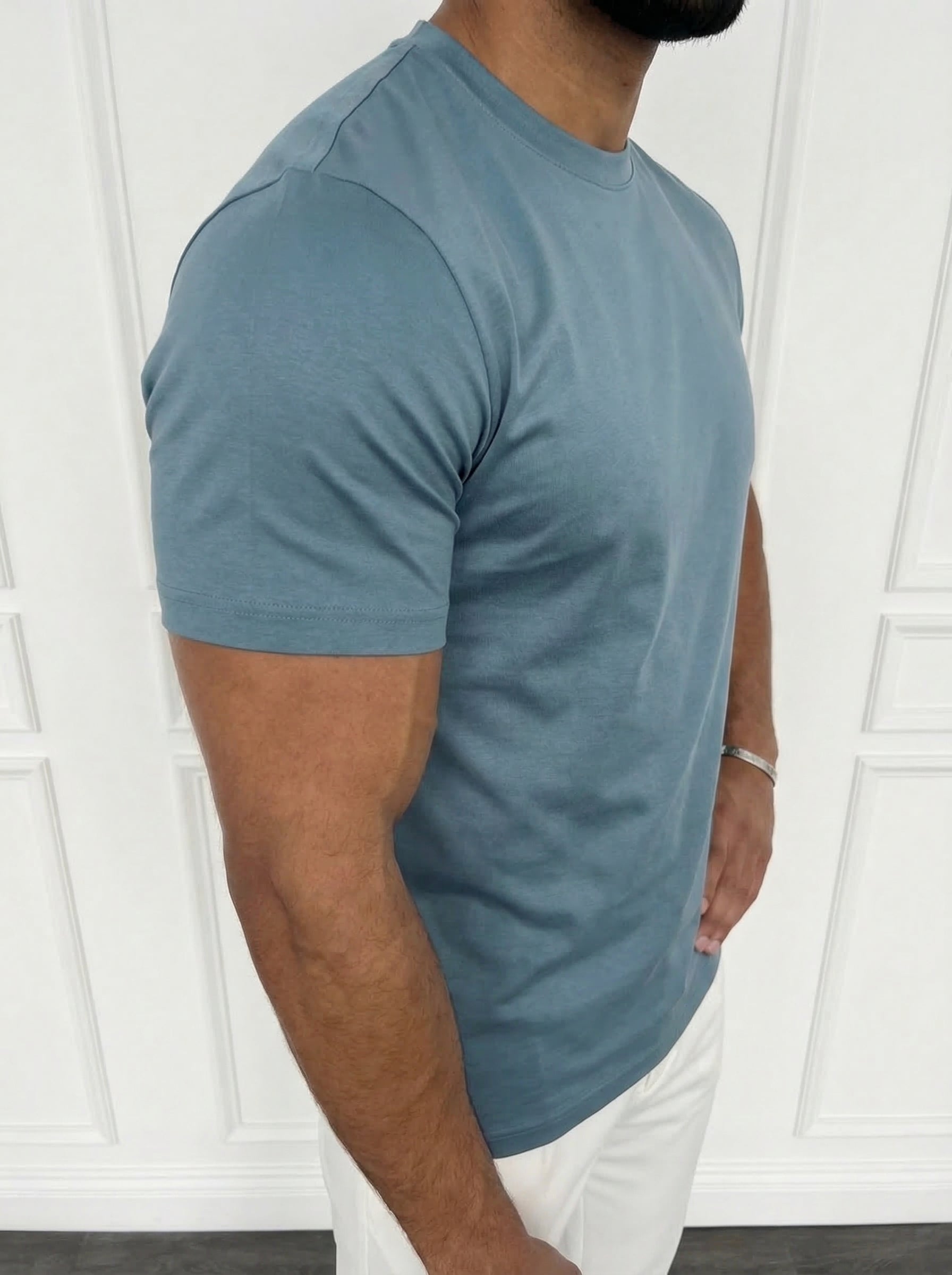 The Essential Tee Steel Blue